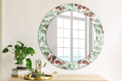 Round decorative wall mirror Eucaliptus