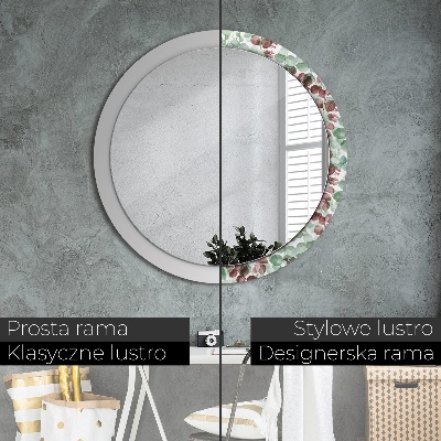 Round decorative wall mirror Eucaliptus