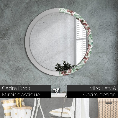 Round decorative wall mirror Eucaliptus