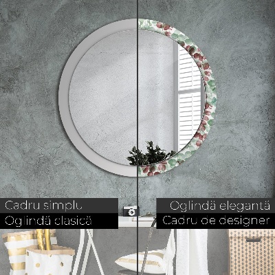 Round decorative wall mirror Eucaliptus