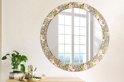 Round decorative wall mirror Dream of fairyland