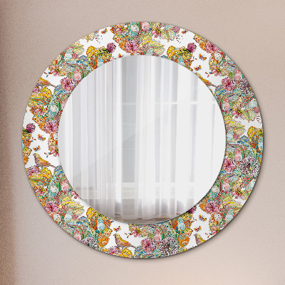 Round decorative wall mirror Dream of fairyland