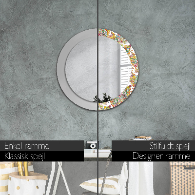 Round decorative wall mirror Dream of fairyland