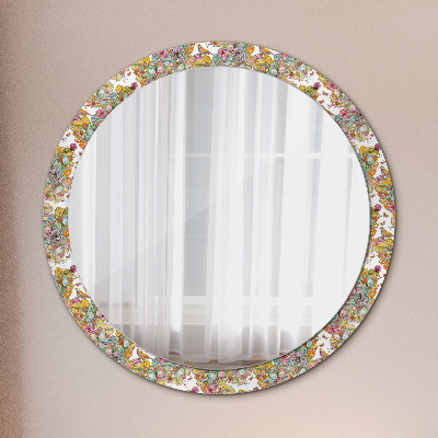 Round decorative wall mirror Dream of fairyland