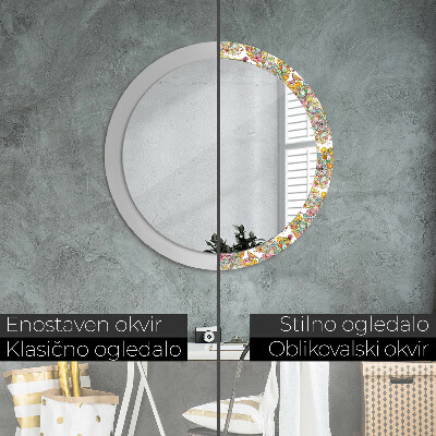 Round decorative wall mirror Dream of fairyland