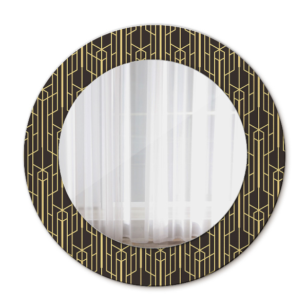 Round decorative wall mirror Abstract