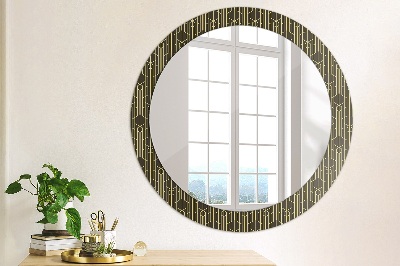 Round decorative wall mirror Abstract