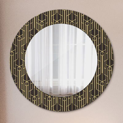 Round decorative wall mirror Abstract