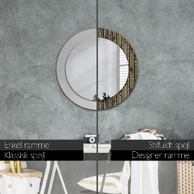 Round decorative wall mirror Abstract