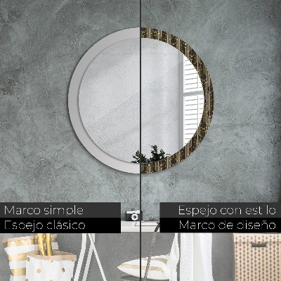 Round decorative wall mirror Abstract