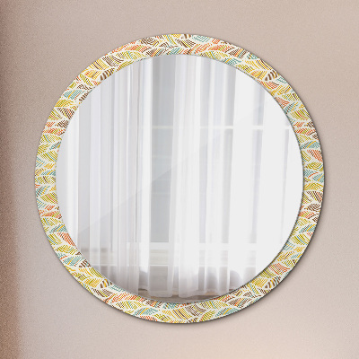 Round mirror decor Abstract