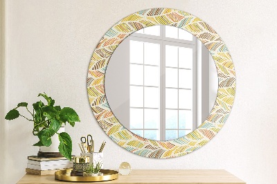 Round mirror decor Abstract