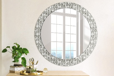 Round decorative wall mirror Pineapples