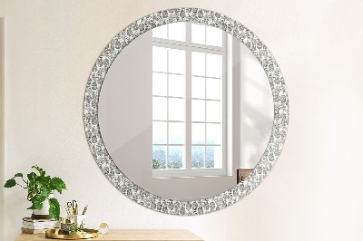 Round decorative wall mirror Pineapples