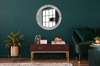 Round decorative wall mirror Ethnic pattern