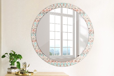 Round decorative wall mirror Ethnic pattern