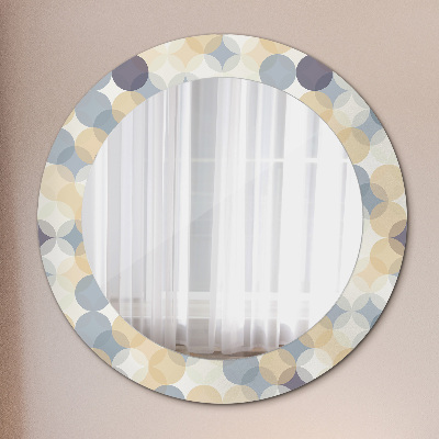 Round mirror decor Geometry circles