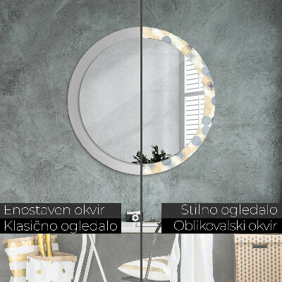 Round mirror decor Geometry circles