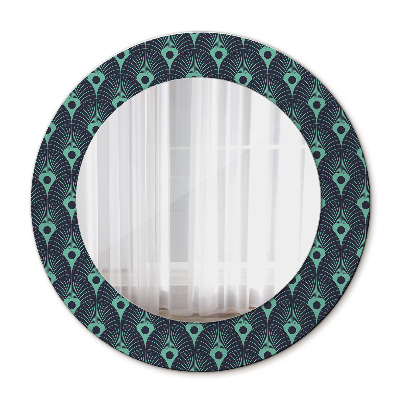 Round mirror decor Floral pattern