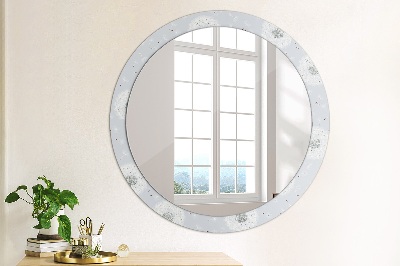 Round mirror decor Flowers dandelions