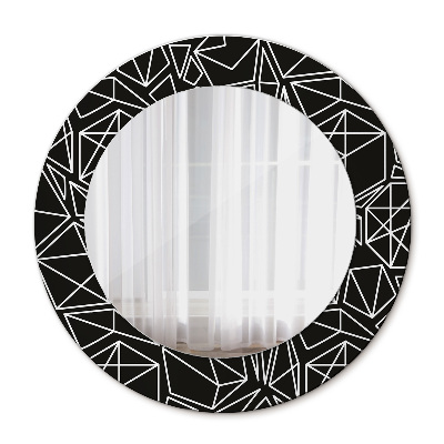 Round decorative wall mirror Geometric pattern