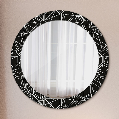 Round decorative wall mirror Geometric pattern