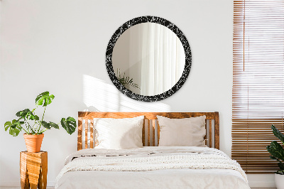 Round decorative wall mirror Geometric pattern