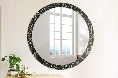 Round decorative wall mirror Geometric pattern