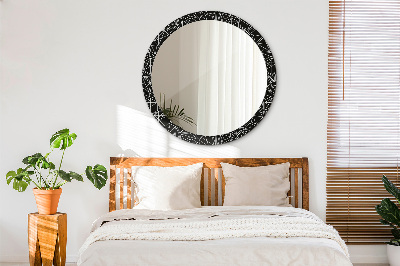 Round decorative wall mirror Geometric pattern