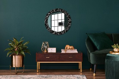 Round decorative wall mirror Geometric pattern