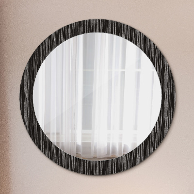 Round decorative wall mirror Abstract metallic