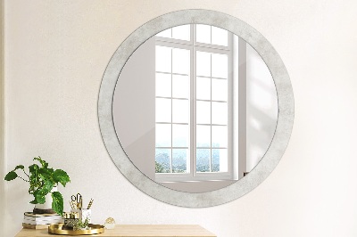 Round decorative wall mirror Concrete texture