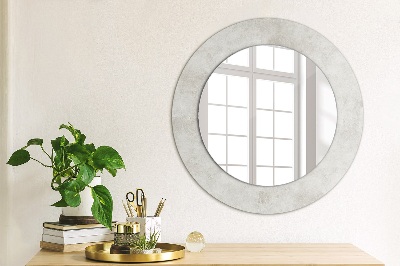 Round decorative wall mirror Concrete texture