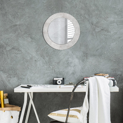 Round decorative wall mirror Concrete texture