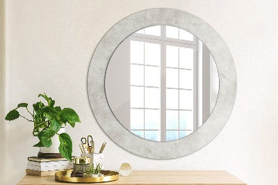 Round decorative wall mirror Concrete texture