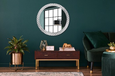 Round mirror decor Crossed lines