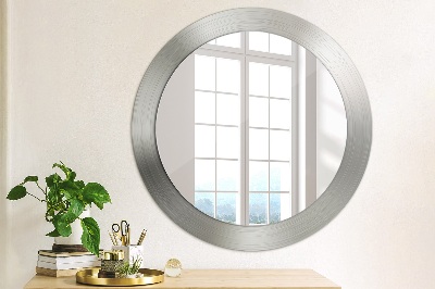 Round mirror decor Shining steel