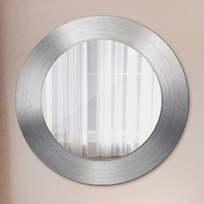 Round mirror decor Shining steel