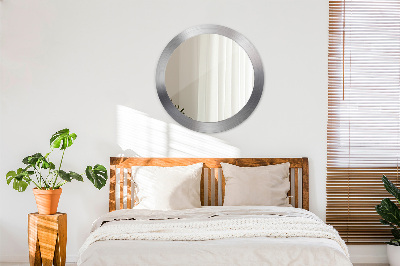 Round mirror decor Shining steel