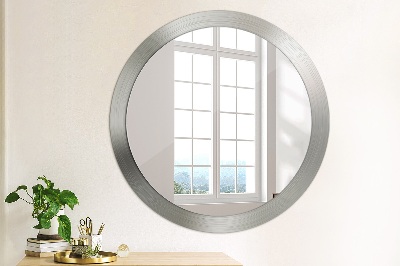 Round mirror decor Shining steel