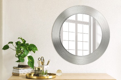 Round mirror decor Shining steel