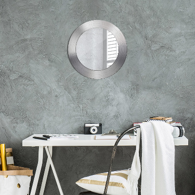 Round mirror decor Shining steel