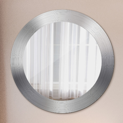 Round mirror decor Shining steel