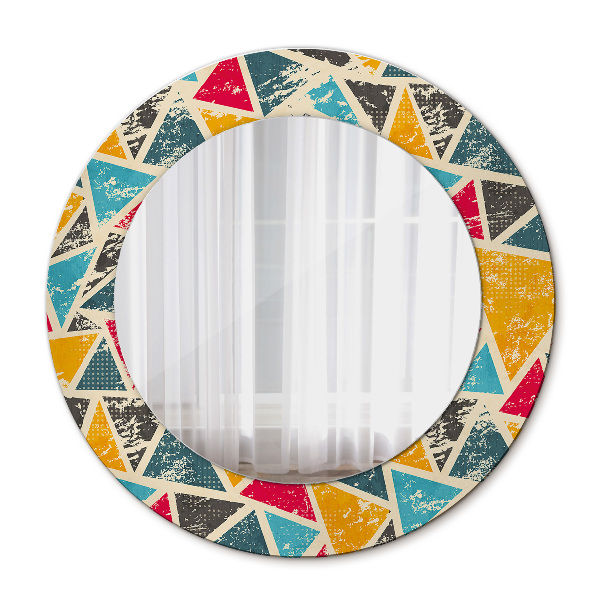 Round mirror decor Retro composition