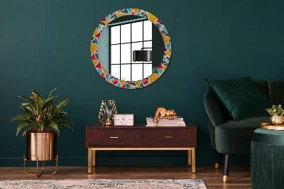 Round mirror decor Retro composition