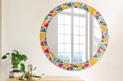 Round mirror decor Retro composition