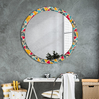 Round mirror decor Retro composition