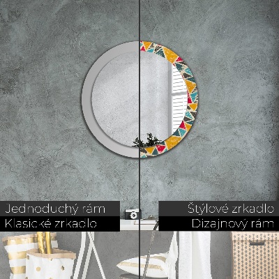 Round mirror decor Retro composition