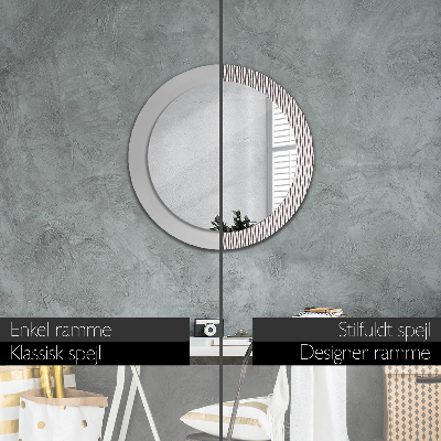 Round mirror decor Geometric dots pattern