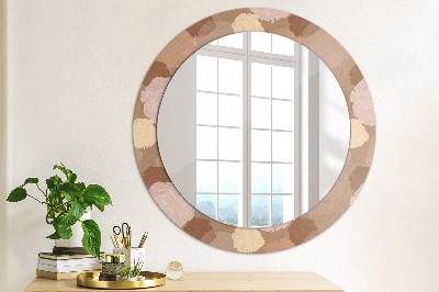 Round decorative wall mirror Roses composition